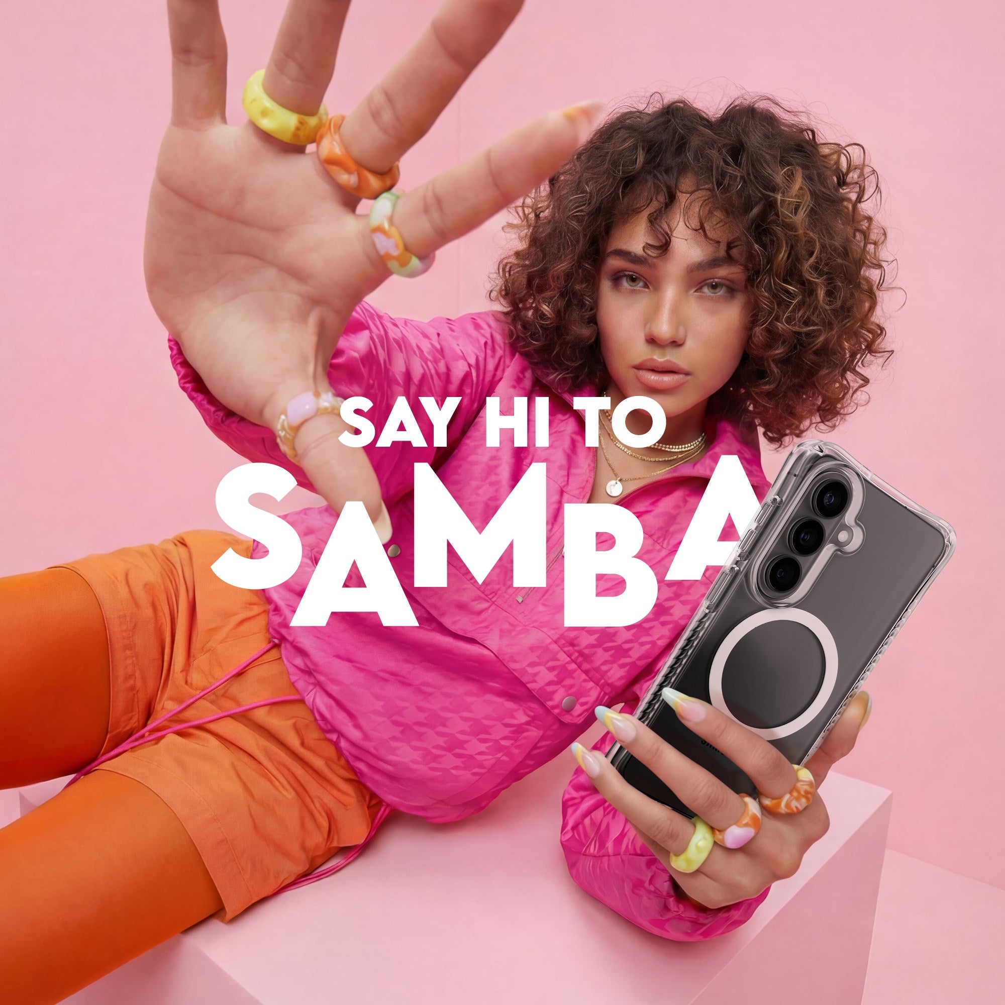 CARE™ by PanzerGlass® Samba Case Transparent w. White Qi Samsung Galaxy S26